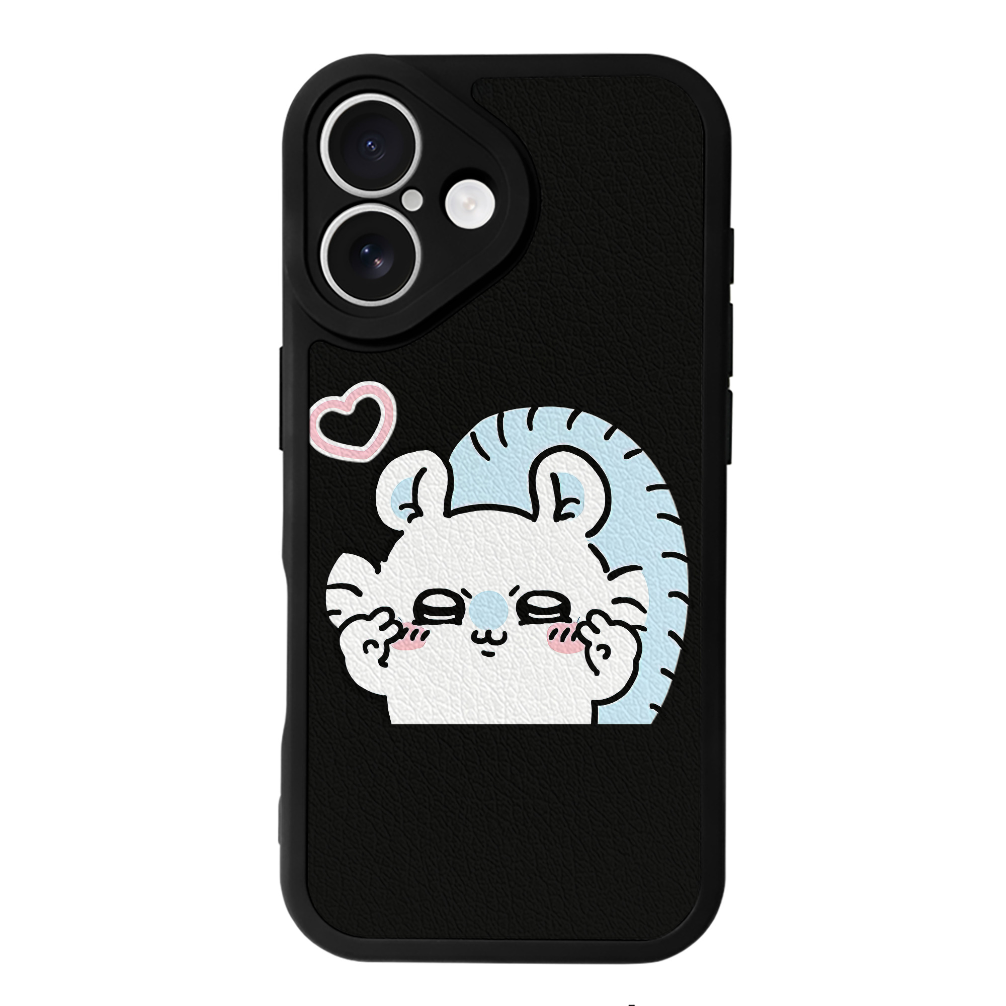（画像用） ちいかわ モモンガ Chii-kawa Momonga 【iPhone 16シリーズ対応】シリコンスマホケース（レザー調） 材質：シリコン